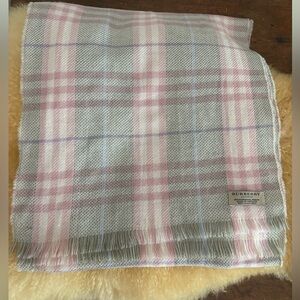 Burberry Superfine Merino Wool Nova Check Scarf